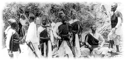 Alpini al comando di truppe coloniali indigene